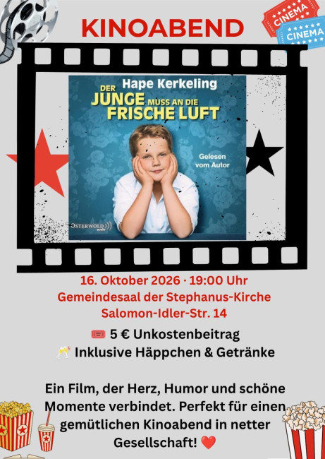 Es ist wieder Kinoabend in Stephanus