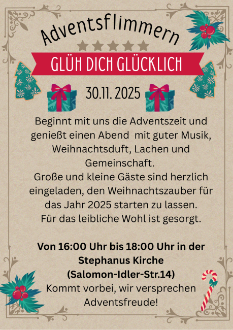 Plakat Adventsflimmern