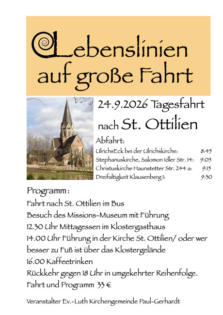 Plat fahrt St. Ottilien